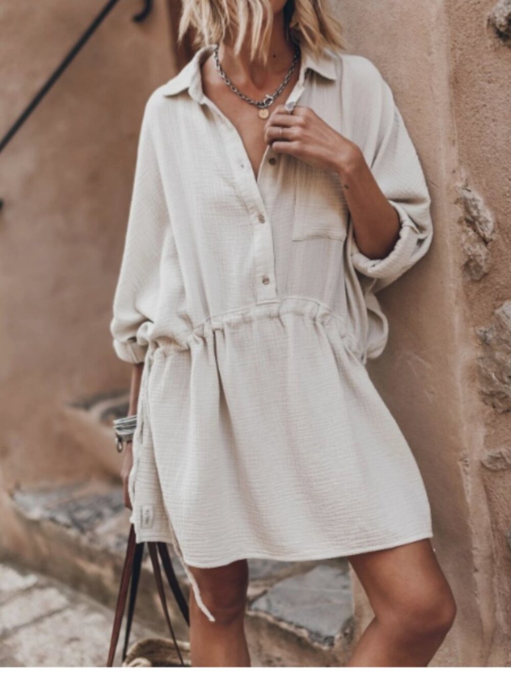 🖤 Mikuta $220 The Light Original Shirt Dress XS